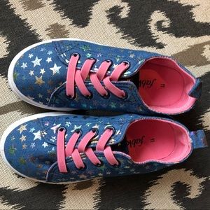 NEW FabKids sparkle star slip ons